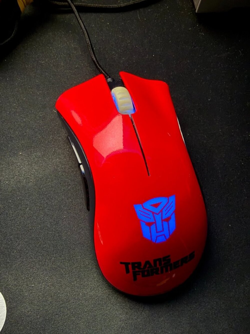 Razer DeathAdder Transformers Edition RED TESTED RARE 2011 Optimus Prime